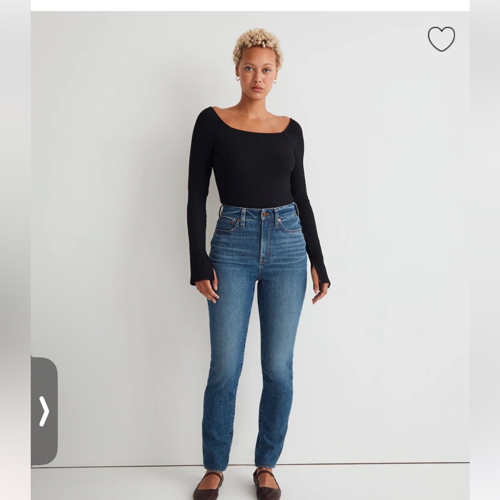 Madewell Straight-Leg Jeans in Medium Blue